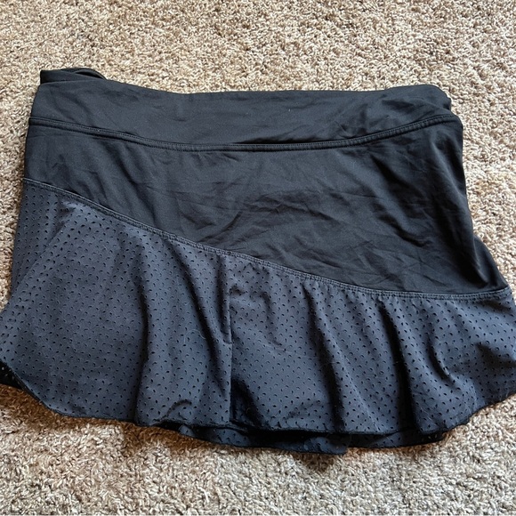 Lija Basic Tennis Multi Panel Skirt Black Pickleball XL - Picture 4 of 4